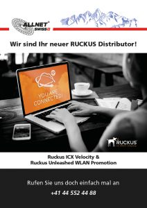 ALLNET SChweiz Ruckus ICX Velocity und Unleashed WLAN Promotion